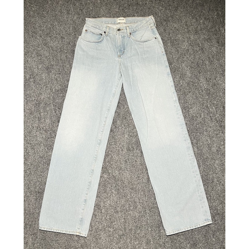AGOLDE Fusion Jeans Light Wash Size 24 Organic Cotton Straight Fit 28x33